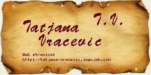 Tatjana Vračević vizit kartica